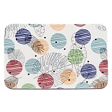 收納王妃 自創軟式珪藻土地墊  60 x 40 x 0.9cm  黑草亂點  1件