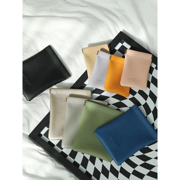 口紅小包環保pu皮長方收納包卡片身份證雜物便攜袋氣墊唇釉化妝包