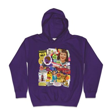 美式復古old school亂入冰箱貼印花連帽衛衣設計師款外套長袖男女