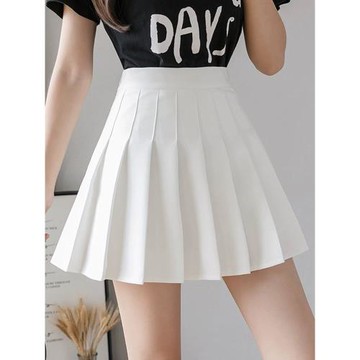 夏季女裝韓版批新款發學院風顯瘦A字半身短裙防走光高腰百褶裙子