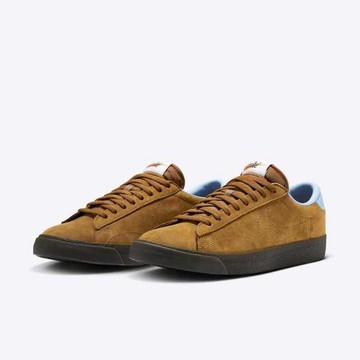 S.G Nike Tennis Classic AC 休閒鞋 男鞋 棕藍 HQ4916-222 麂皮 低筒 板鞋