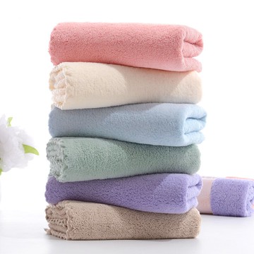 5條裝毛巾吸水不掉毛珊瑚絨毛巾干發巾家用速干擦頭比純棉吸水