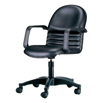 EASY透氣皮辦公椅/CPC-02PG/黑(限送桃園以北)