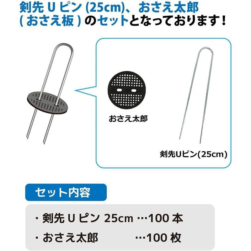 DAIM 防草シート押さえの定番 防草シート押さえピン 押さえ板 25cm 入り 園芸 防草 雑草対策 防草シート 固定 押さえ