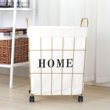 日式鐵藝臟衣籃收納筐臟衣服收納筐洗衣婁玩具雜物收納桶臟衣簍