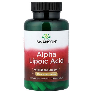 Swanson Vitamins, α-硫辛酸，300 毫克，120 粒膠囊