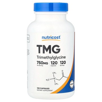 Nutricost, 三甲基甘氨酸（TMG），750 毫克，120 粒膠囊