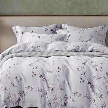 床包 Set 100%萊賽爾纖維 60支頂級天絲  清櫻  雙人床包 150 x 188 + 枕套2個 47 x 75cm