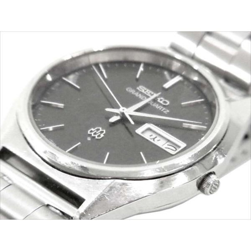 セイコー GRAND QUARTZ グランド クォーツ 9943-8010 黒文字盤 時計 ウォッチ SS SEIKO 【中古】 |  LINEブランドカタログ