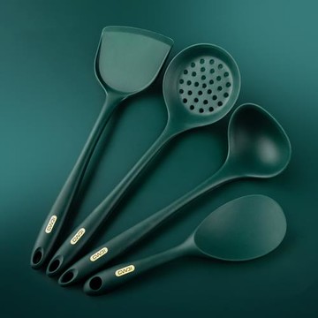 食品級硅膠鍋鏟勺套裝家用耐高溫鍋鏟飯勺炒菜鏟裝湯勺不粘鍋專用