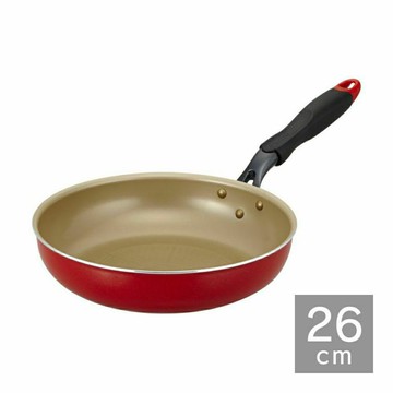 日本代購 DOSHISHA evercook 26cm 不沾 平底鍋 不沾鍋 耐磨 電磁爐可用 EIFP26RD2