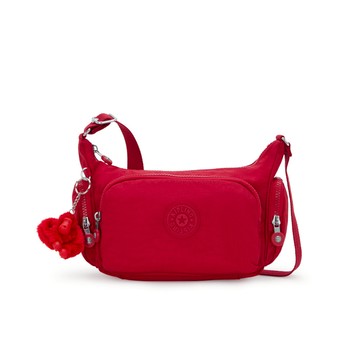 『牛角包』寶石紅輕巧多袋側背包-GABBETTE S