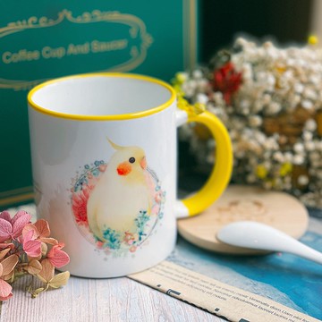 陽光玄鳳-手繪馬克杯/陶瓷杯/馬克杯禮盒