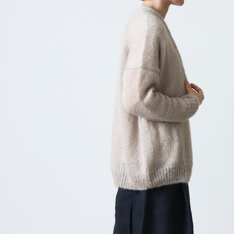 evameva (エヴァムエヴァ) mohair silk cardigan / モヘアシルク