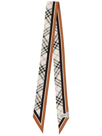burberry thin "check" scarf