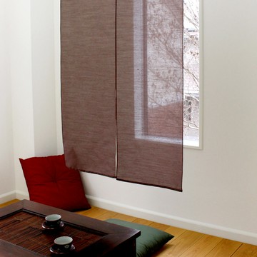 Nextyle 日製手作系 京都懷舊防焰門簾  170 x 85cm  茶栗