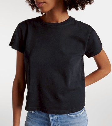 Agolde Adine cropped cotton jersey T-shirt