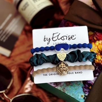 英國 ByEloise London 千鳥織波浪髮圈 引力組