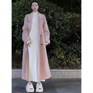 高領針織連衣裙子內搭2026新款女春茶歇法式毛衣裙長裙秋冬配大衣