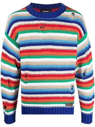 Dsquared2 Striped `Destroy` Sweater