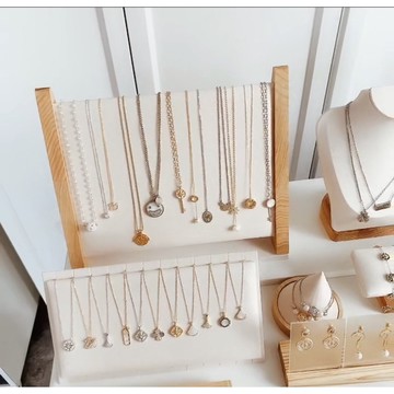 實木立式展示架 3款 時尚瀑布造型 項鍊架/戒指座 飾品展示架 手鍊展示架 腳鍊展示 飾品陳列架 飾品收納架 珠寶展示架