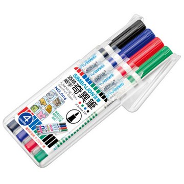 寒暑假必備 熱銷推薦 滿額再折【史代新文具】  604 (600) 1.0mm 4色組油性奇異筆