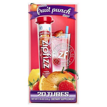 Zipfizz, 能量混合飲品，混合水果味，20 管，每管 0.39 盎司（11 克）