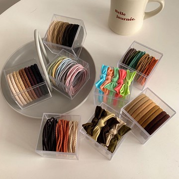 高彈力耐用橡皮筋扎頭發繩新款簡約頭繩氣質發圈女丸子頭皮套發飾