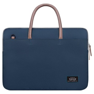 VOGUE 電腦包 隱藏式手提筆電收納包 防摔內膽包 大容量  15.6吋(40 x 30cm)  藏青色  1個