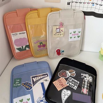 韓國新款ins馬卡龍平板電腦包吸口保護內膽包輕便時尚筆記本收納