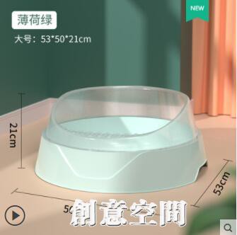 貓砂盆全半封閉式超大號貓廁所防帶砂外濺屎盆開放式幼貓沙盆用品 雙11全館免運
