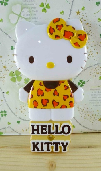 【震撼精品百貨】Hello Kitty 凱蒂貓-KITTY鏡梳組-米豹紋-站立