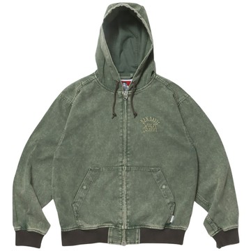 BEN DAVIS 25780005-31 BLEACHED ZIP HOODIE 連帽外套 (水洗綠色)