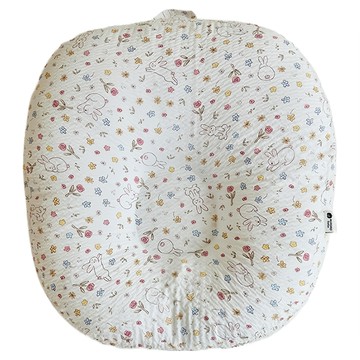ROTOTO bebe 可拆式寶寶防吐奶靠墊 白色兔子  70 x 70 cm  70  x 70 cm  1個