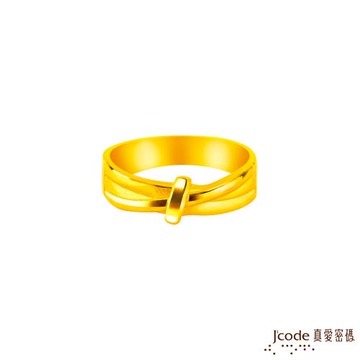 Jcode真愛密碼金飾 非你莫屬黃金男戒指