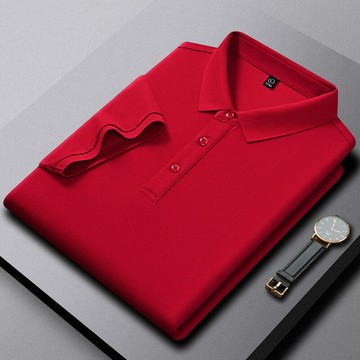 【新款熱賣】寬松版220g夏季新款現貨薄款短袖合體型日常休閑時尚商務男polo衫