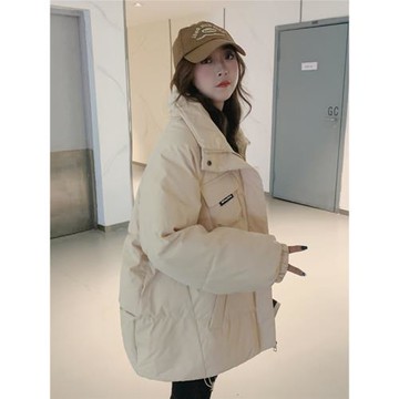 oversize面包服短款羽絨棉衣棉服女2025年新款潮秋冬季外套厚棉襖