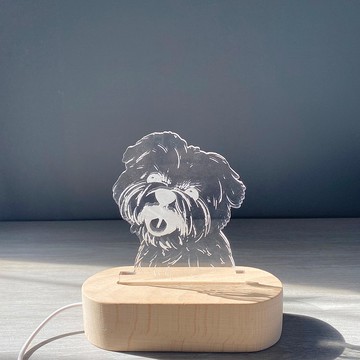 夜燈 客製化 寵物 手繪  毛孩手繪 情人節禮物 生日禮物 結婚禮物