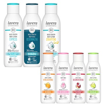 德國 Lavera 身體乳液 200/250ml 野玫瑰 蔓越莓 柳橙 青檸 杏仁 蘆薈 身體 保濕 附發票現貨 ｜滿額領券最高現折$200⚡保養 美妝 品牌香氛 【心心哈德】