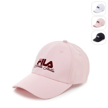【FILA】經典LOGO帽-粉色 HTZ-5000-PK