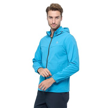 【Wildland 荒野】環保N66彈性外套 男 土耳其藍 0B02912-46