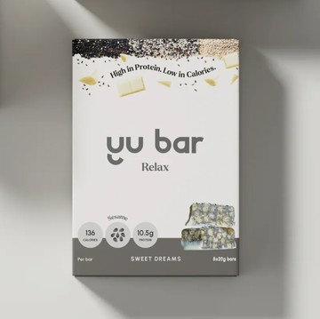 [Yu Bar] YU Relax Bar 芝麻機能蛋白棒 - 芝麻 (32g/條) 5入/盒-2入組