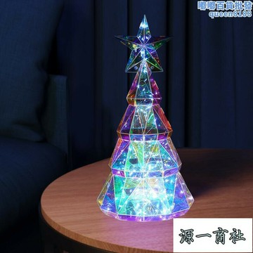 【源一商社】聖誕節禮品發光玩具禮物 led彩燈聖誕樹桌面擺件裝飾用品