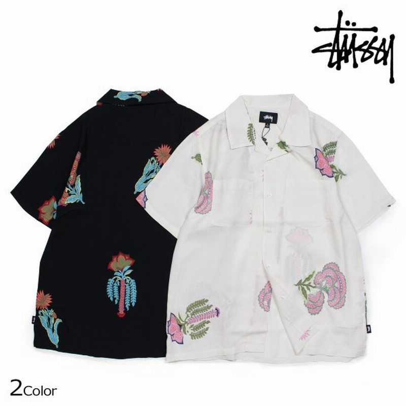 ステューシー Stussy シャツ メンズ 半袖 Hana Printed Shirt ブラック ホワイト 通販 Lineポイント最大0 5 Get Lineショッピング