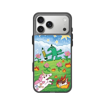 iPhone 17 Pro Max Clear (相機按鈕) 酷墨灰 - 怪奇事物所 Incrediville - 寫字所長