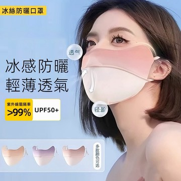 台灣現貨⚡️冰絲全臉防曬口罩 防曬防紫外線口罩 防塵面罩 護眼角口罩 戶外掛耳口罩 遮陽面罩 防曬面罩11-0004