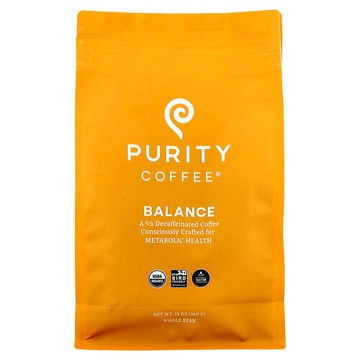 Purity Coffee, Balance，全豆，2/3 脫因，12 盎司（340 克）