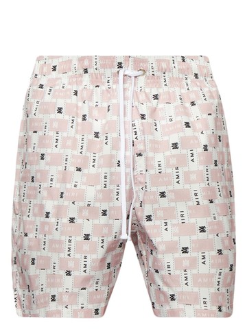 AMIRI - logo-print swim shorts - men - Spandex/Elastane/Polyester - L - White