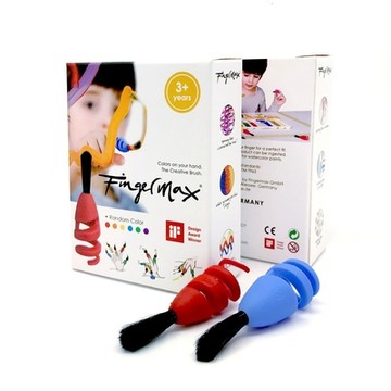 德國【Fingermax】友善地球款 手指創意指套畫筆 2入組(臺灣限定)