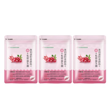 UDR 專利濃粹蔓越莓+鐵+私密益生菌x3袋